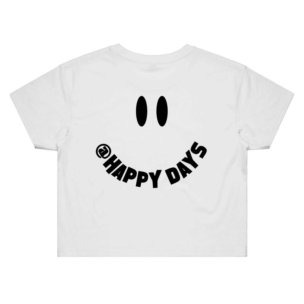 Happy Days - Smile Logo Finish Womens Crop