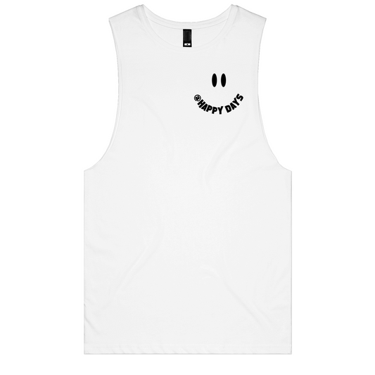 Happy Days - Smile Logo Finish Muscle Tee