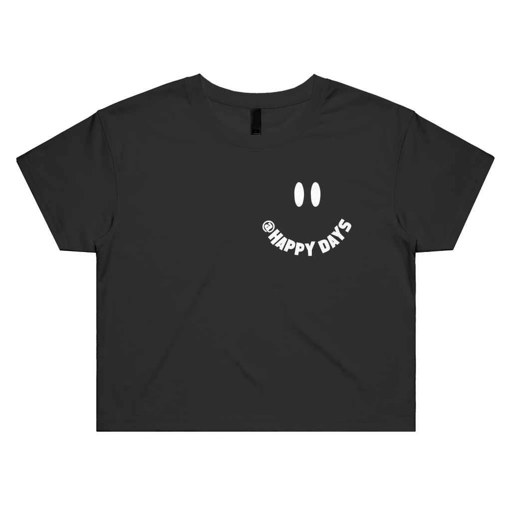 Happy Days - Smile Logo Finish Womens Crop