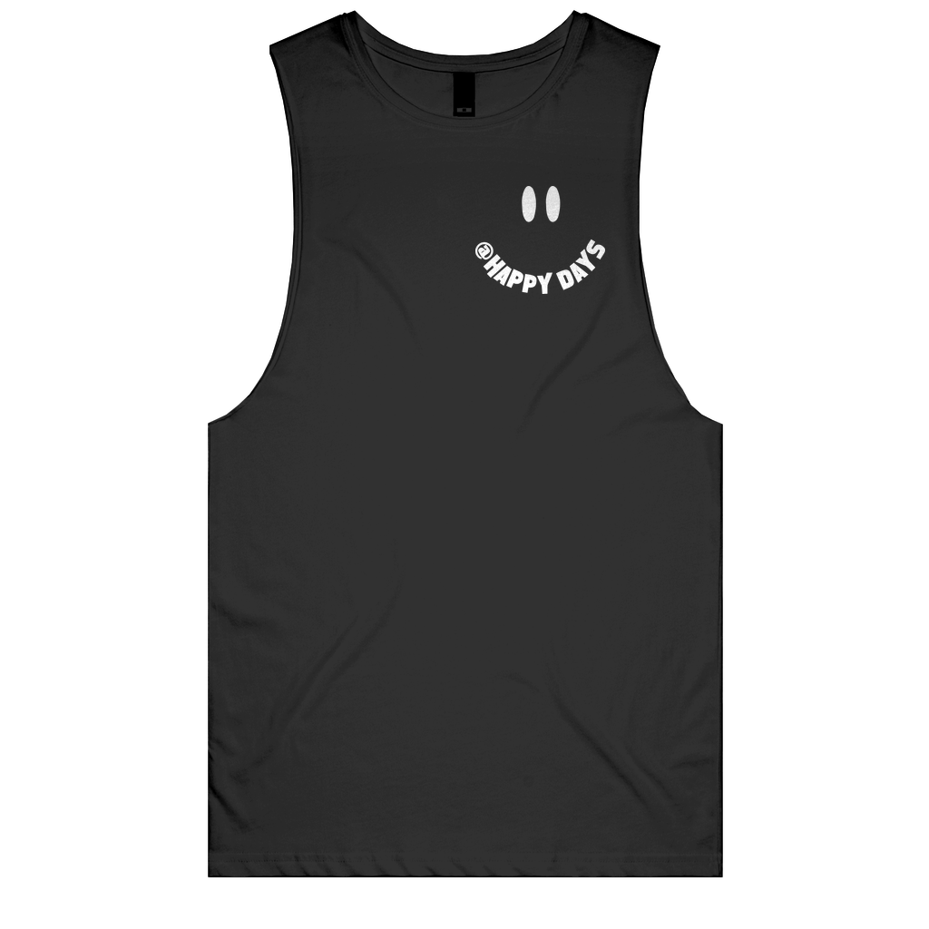 Happy Days - Smile Logo Finish Muscle Tee