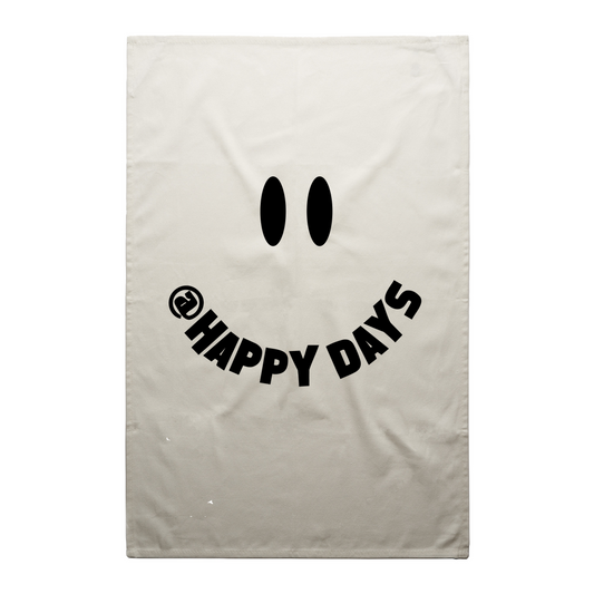 Happy Days - Smile Logo Finish Tea Towel