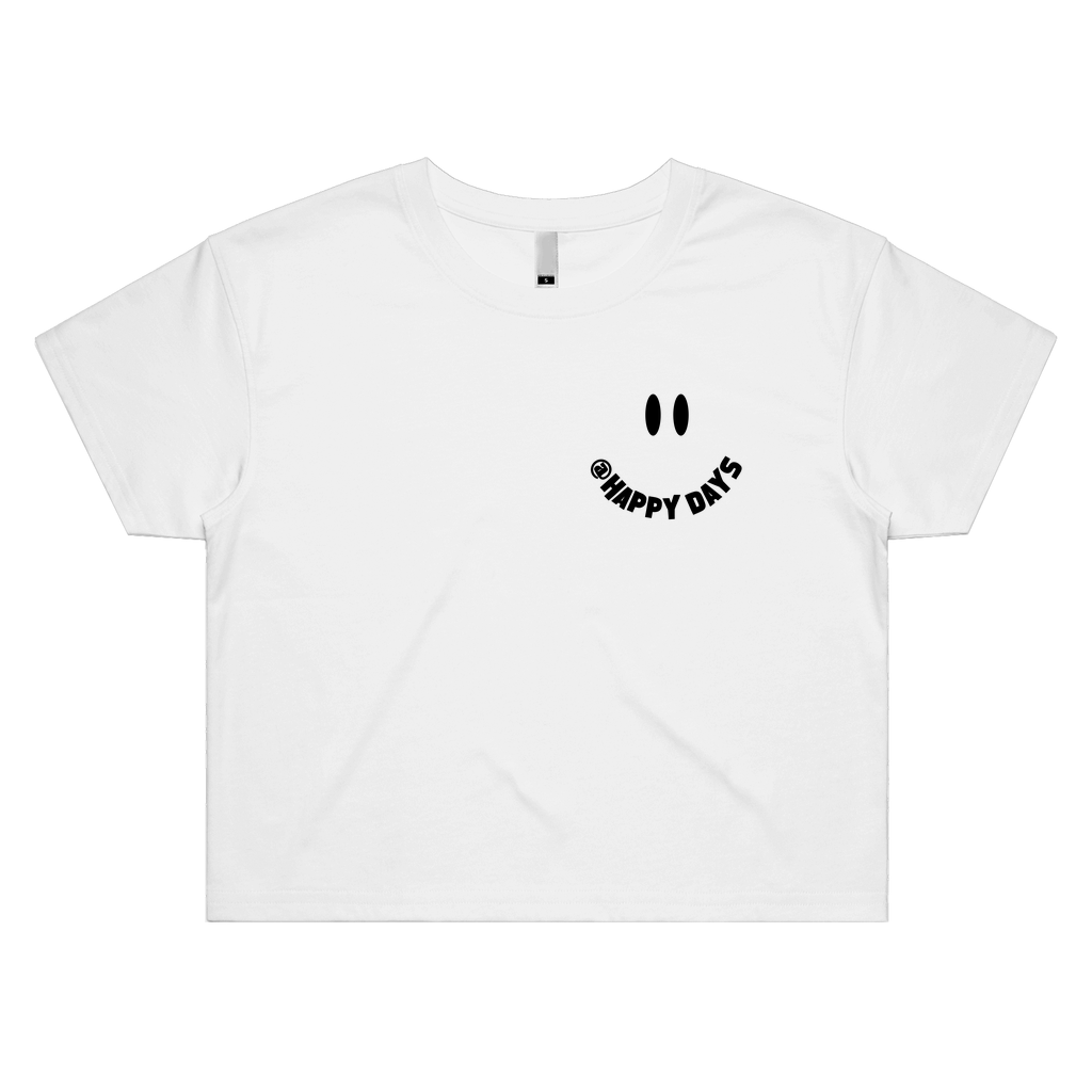 Happy Days - Smile Logo Finish Womens Crop