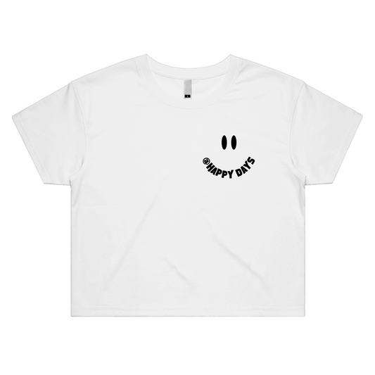 Happy Days - Smile Logo Finish Womens Crop